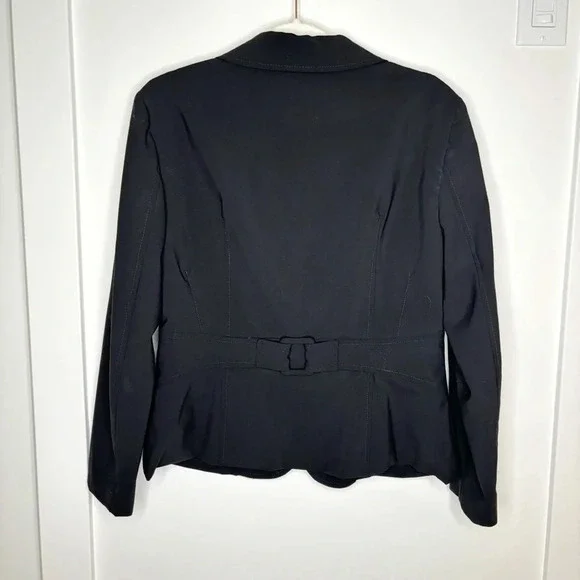 Iris Setlakwe Wool Black Blazer Size 8 Office Modern Classic Dark Academia - Picture 4 of 6